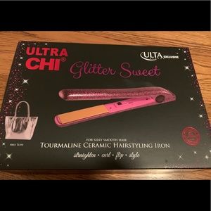 Ultra Chi Glitter Sweet Pink Ceramic Flat Iron